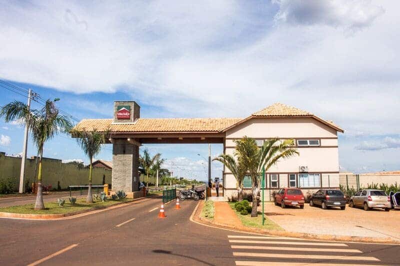 Residencial Villa Suíça, portaria de acesso do Condomínio