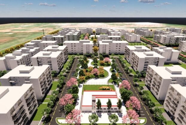 Nova Quadra QE 60 do Guará II: O Novo Polo de Desenvolvimento e Valorização Urbana no Distrito Federal 1 QE 60 Guará II em vista aérea, com edifícios residenciais, áreas verdes, ruas e espaços de convivência planejados.